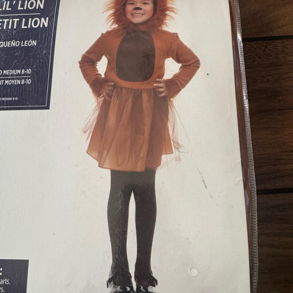 Kids Lion Halloween Costume Dress Size Medium — image 4 of 8
